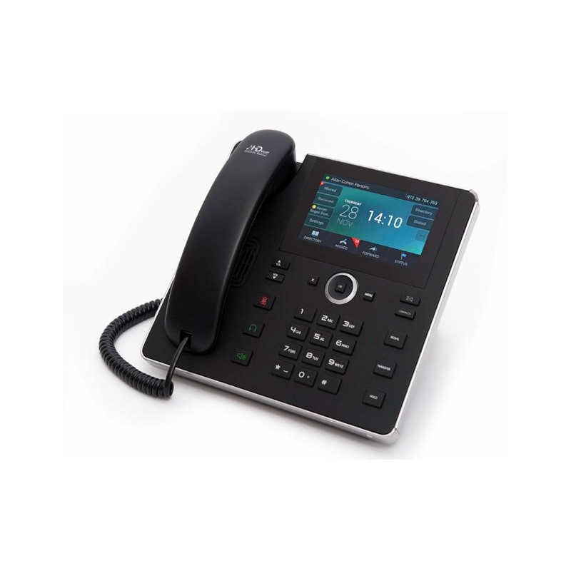 SfB 450HD IP-Phone PoE GbE Black2 Ethernet 10/100/1000 ports, 800x480 5'' Colour Touch LCD</br></br></br>