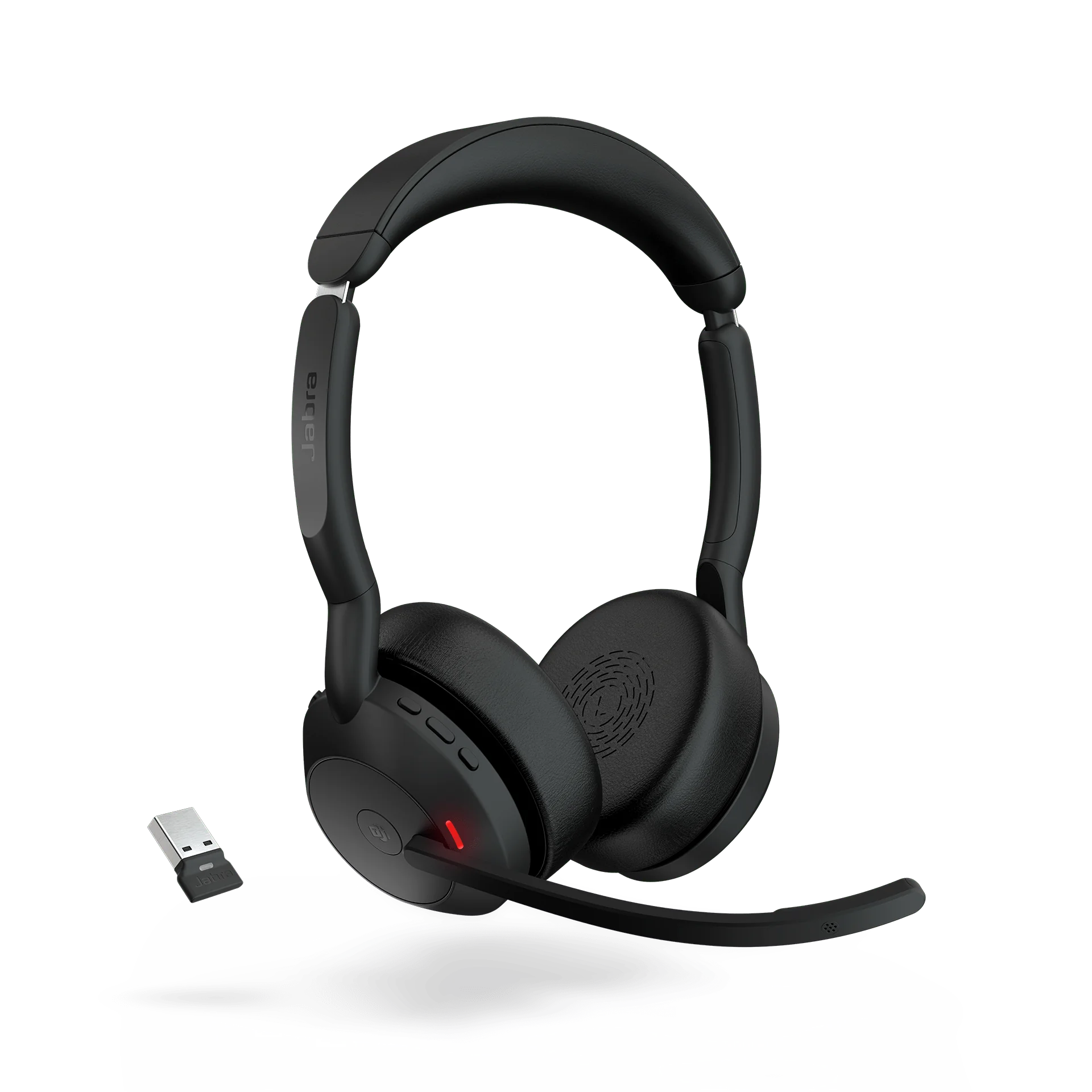 Jabra Evolve2 55 Angle 1D MS USB-A light Transparent RGB (1)