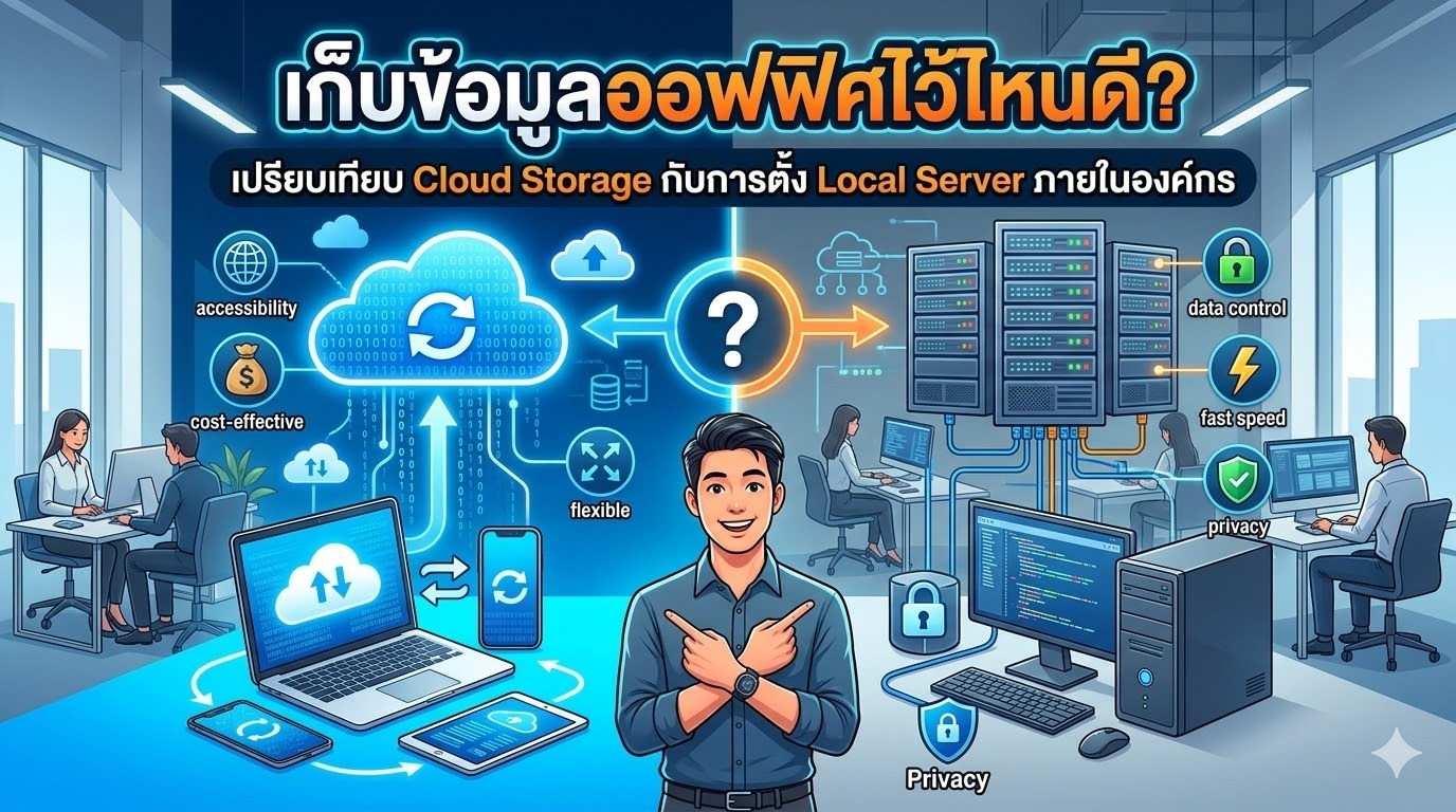 เก็บข้อมูลออฟฟิศไว้ไหนดี? Cloud vs Local Server แบบไหนคุ้ม - infinix ...